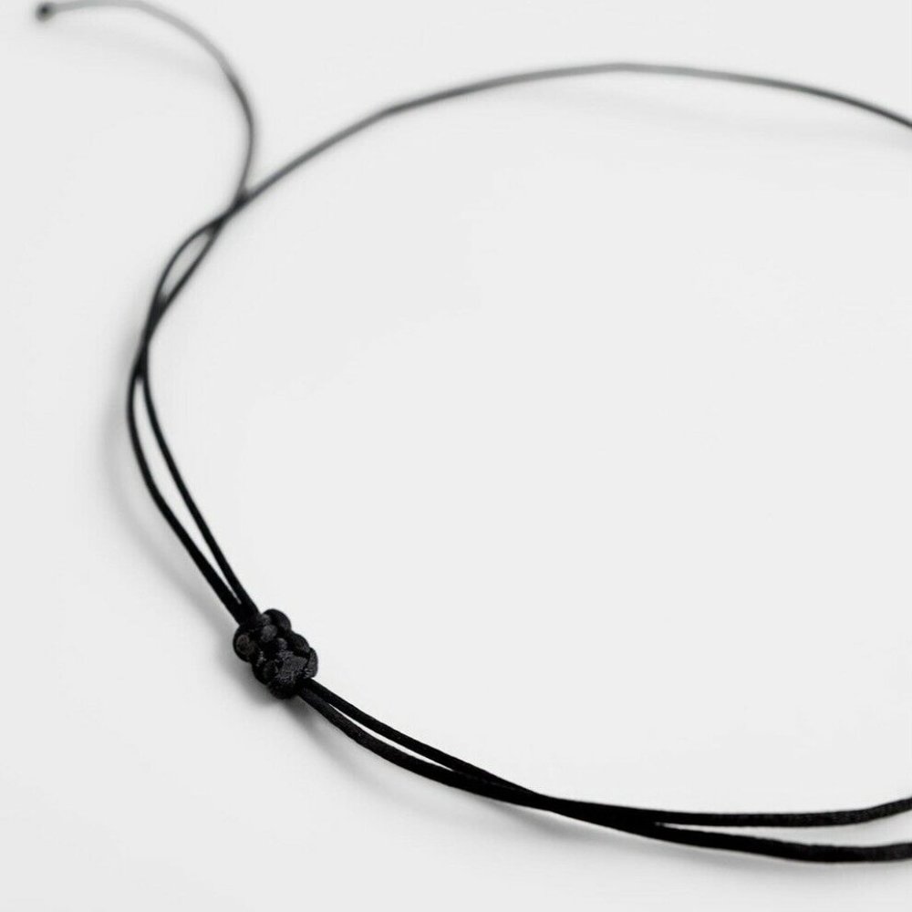 Zara Glass Heart Necklace Pendant on Cord - Picture 5 of 8
